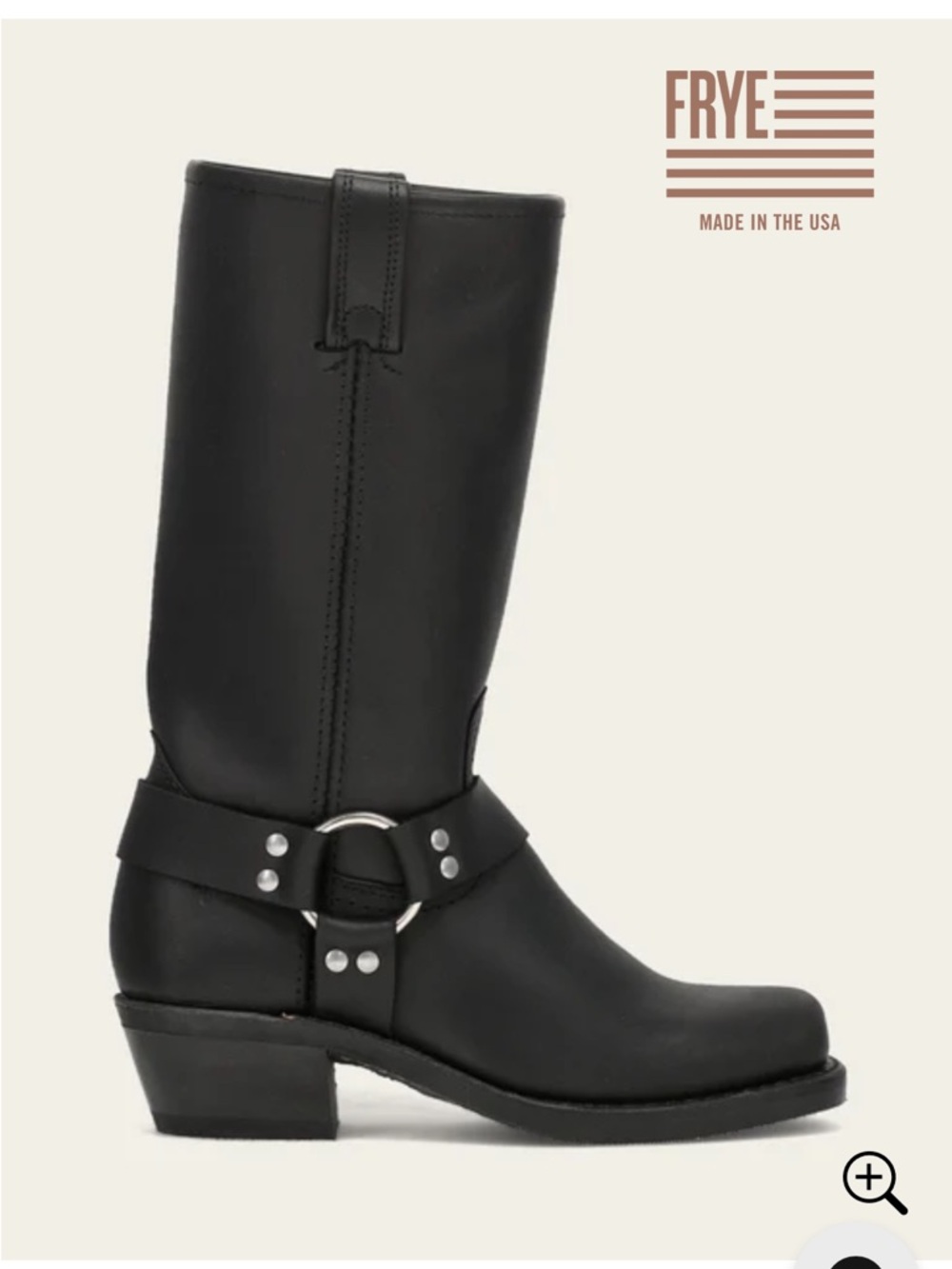 Frye Black Harness 12R Womens Boots